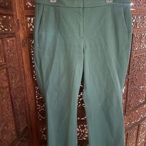 J. Crew Women's Green Flare Pants